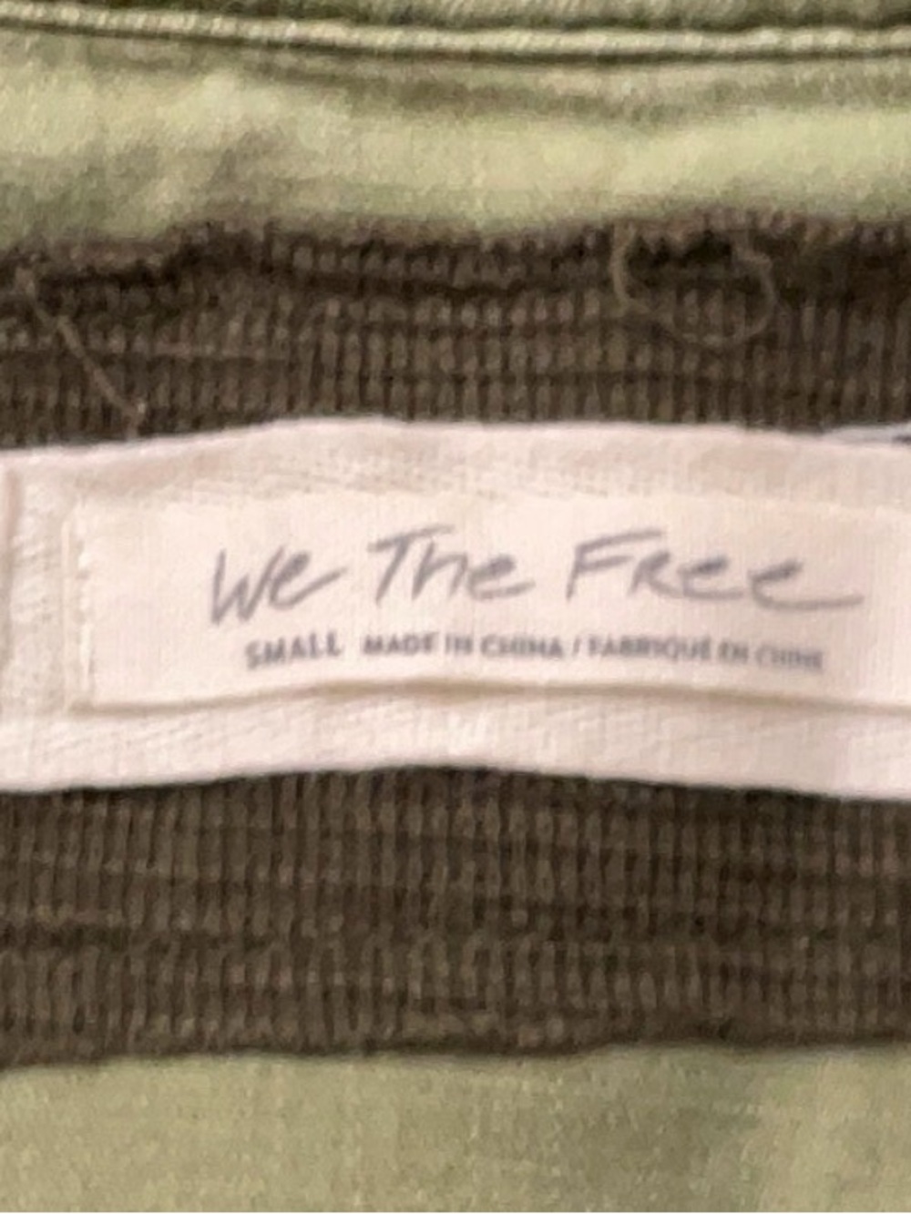 Free People Olive Green Snap-Front Peplum jacket. - Picture 5 of 6